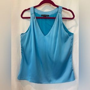 Boston Proper Woman’s Blue Silk Blouse Size 12